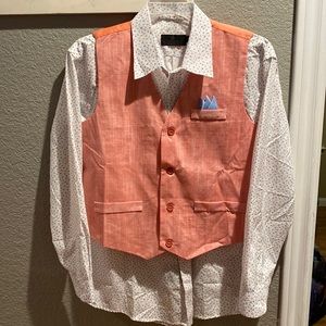 Boys formal set in coral